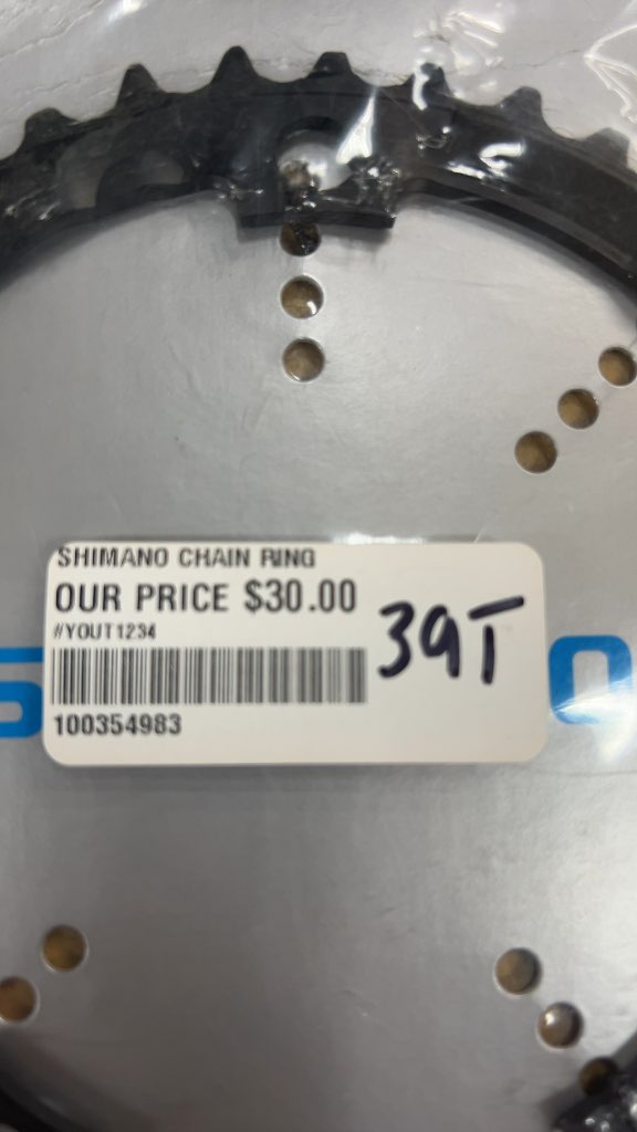 Shimano Ultegra 39T Road Chainring 130mm BCD Triple Black New
