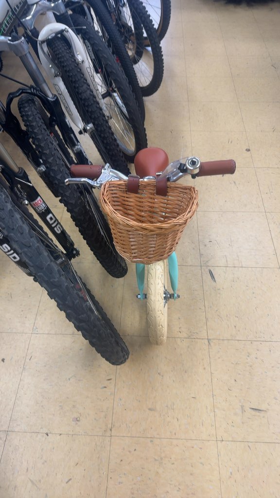 Spoke & Pedal Run Bike Teal/Brown-brand new  12.5"
