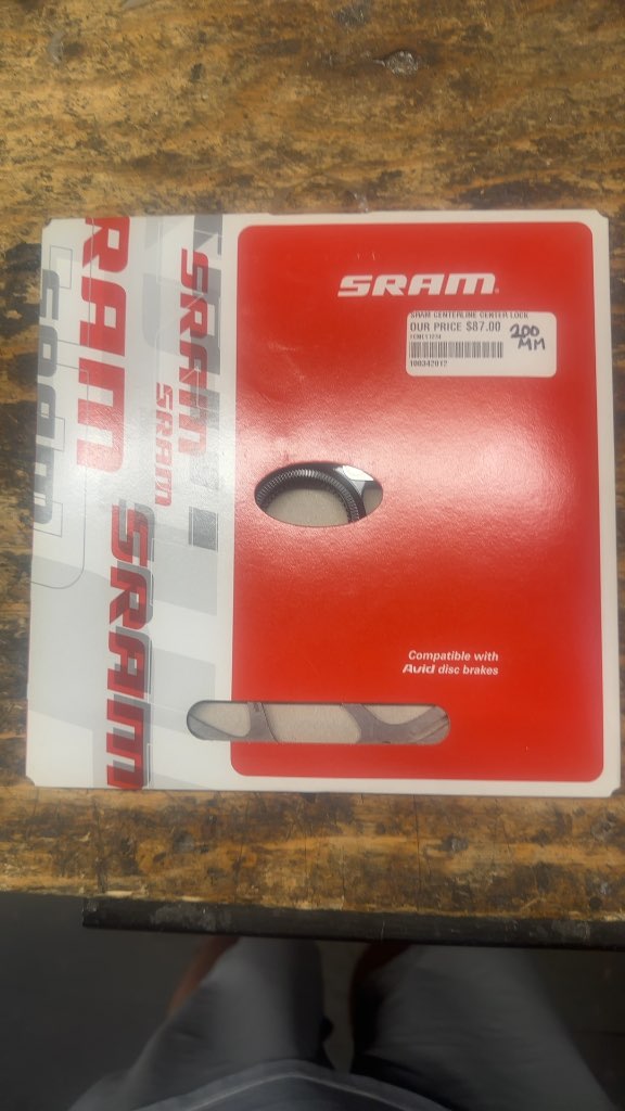 SRAM Centerline Center Lock Disc Brake Rotor Rounded New 200mm
