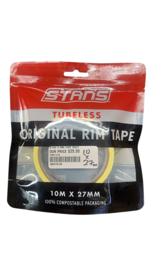 Stan's Original Tubeless Rim Tape New 10m x 27mm - image 1