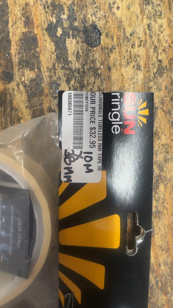 Sun Ringle STR Tubeless Rim Tape 38mm x 10M New