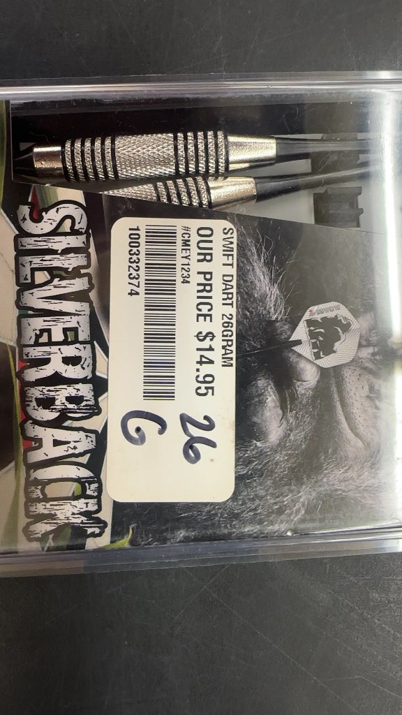 Swiftflyte Silverback Nickel Silver Steel Tip Darts New 26g