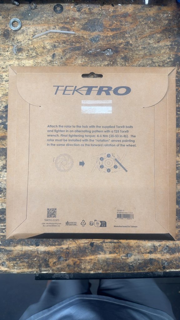 Tektro Disc Brake Rotor TR180-17 New 180mm