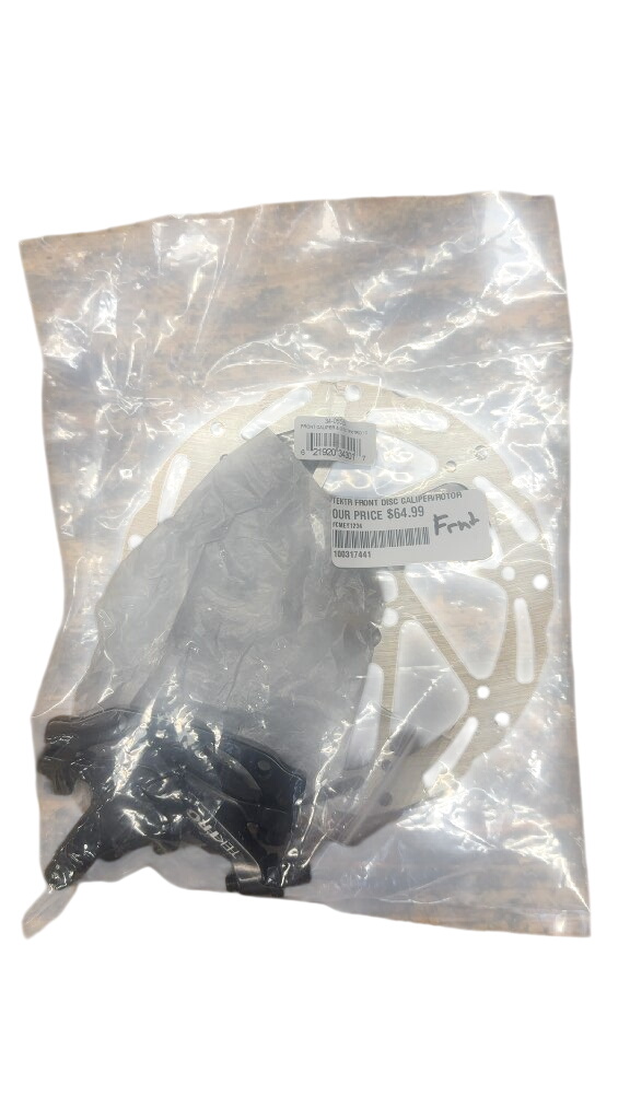 Tektro Front Disc Brake Caliper and 160mm Rotor Set New - image 1