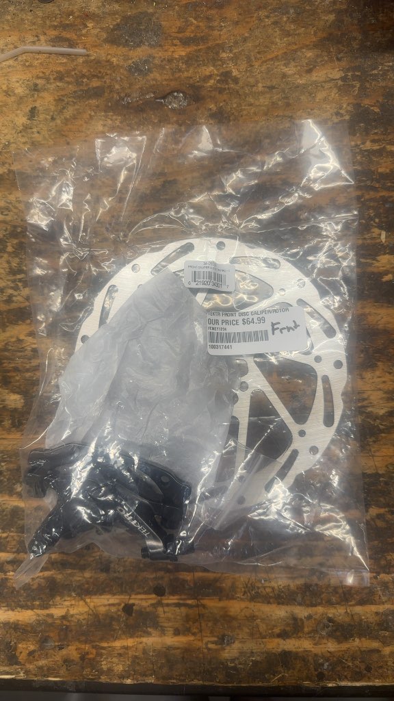 Tektro Front Disc Brake Caliper and 160mm Rotor Set New