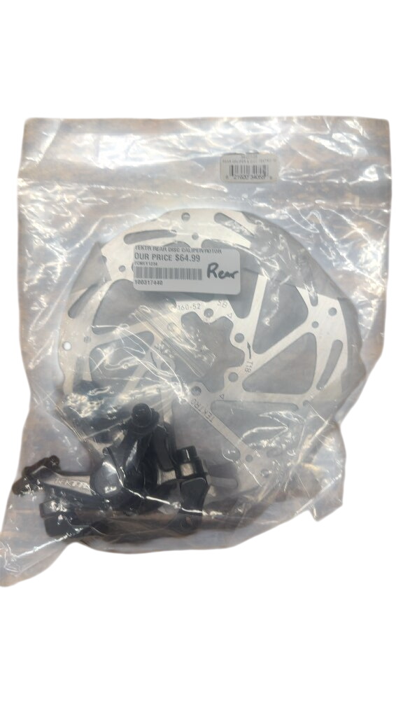 Tektro Rear Disc Brake Caliper and 160mm Rotor Set New - image 1