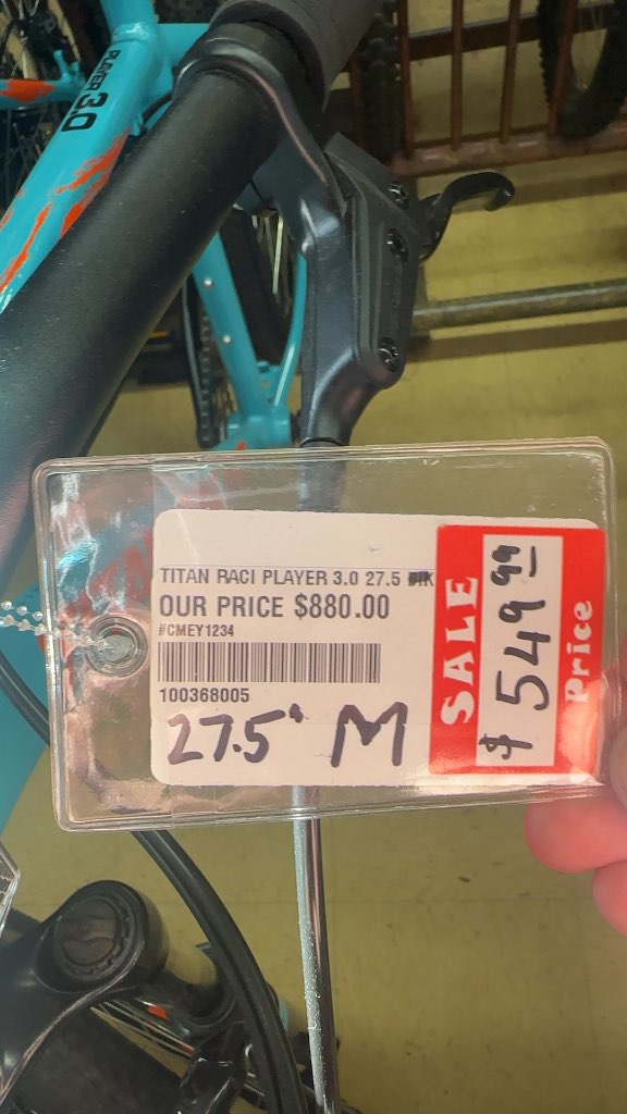 Titan Racing Player 3.0 Mountain Bike Blue Good Condition Size M