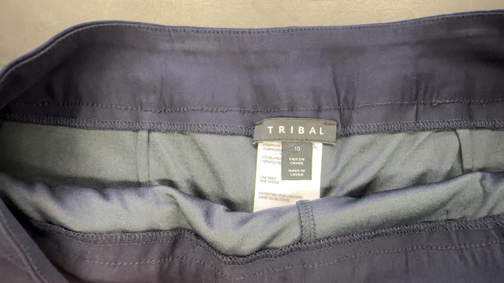 Tribal Navy Blue Straight Skirt Size 10-New