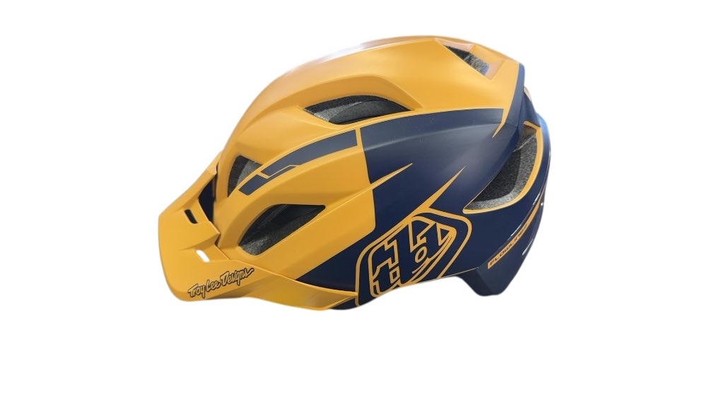 Troy Lee Designs Bike Helmet Flowline MIPS Gold/Navy New M/L - image 1