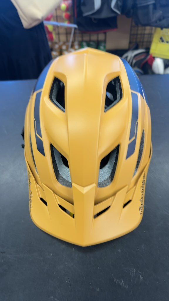 Troy Lee Designs Bike Helmet Flowline MIPS Gold/Navy New M/L