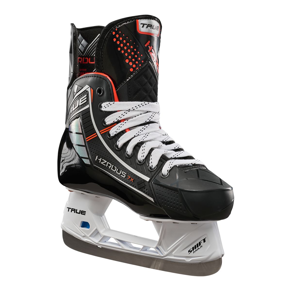 True Junior Hzrdus 7X Hockey Skates in Black/Orange | Size: 2 regular width
Brand new in box - image 1