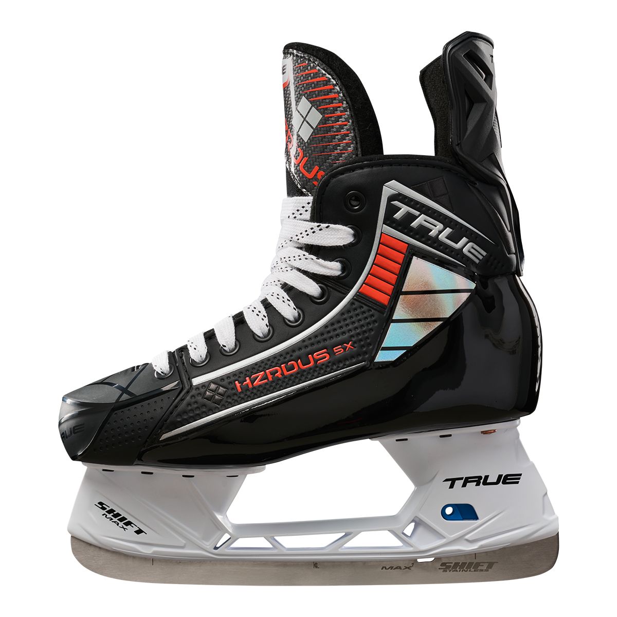 True Senior Hzrdus 5X Hockey Skates in Black/Orange | Size: 7.5 wide width
Brand new in box - image 1