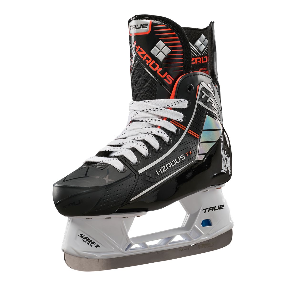 True Senior Hzrdus 7X Hockey Skates in Black/Orange | Size: 11 regular width
Brand new in box - image 1