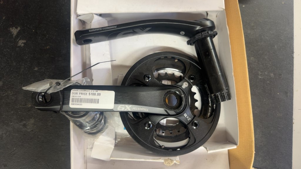 Truvativ X9 2x10 Mountain Bike Crankset Black Used