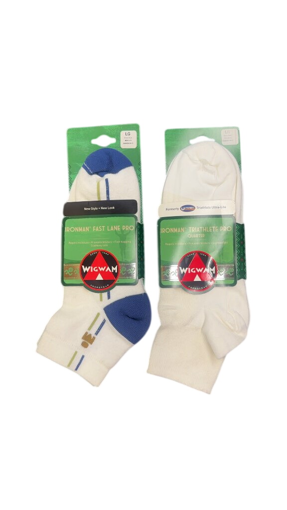 Wigwam Socks Ironman Fast Lane Pro & Triathlete Pro 2-Pack New LG
Per
Pack - image 1