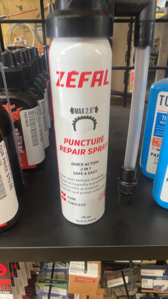 Zéfal Puncture Repair Spray 2-in-1 New 75ml